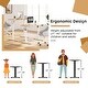 preview thumbnail 24 of 46, Futzca Height Adjustable Electric Standing Desk Sit Stand Computer Stand up Desk with Splice Board(White)
