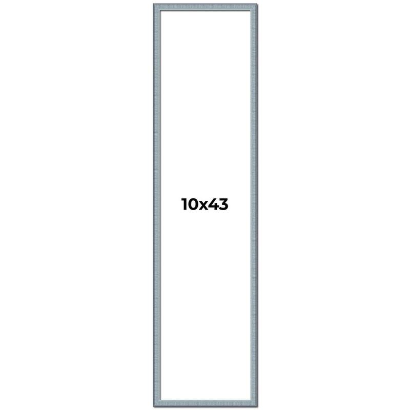 10x43 Frame Rustic Sky Blue Solid Wood Picture Frame | 0.75 Inch