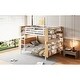 preview thumbnail 33 of 56, Twin Over Twin / Full Over Full Size Metal Detachable Bunk Bed with Ladder and Storage Shelf, Platform Bed Frame Set of 2