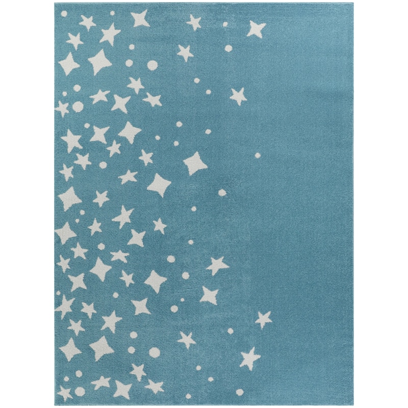 Mod-Tod Stars Border Kids Area Rug