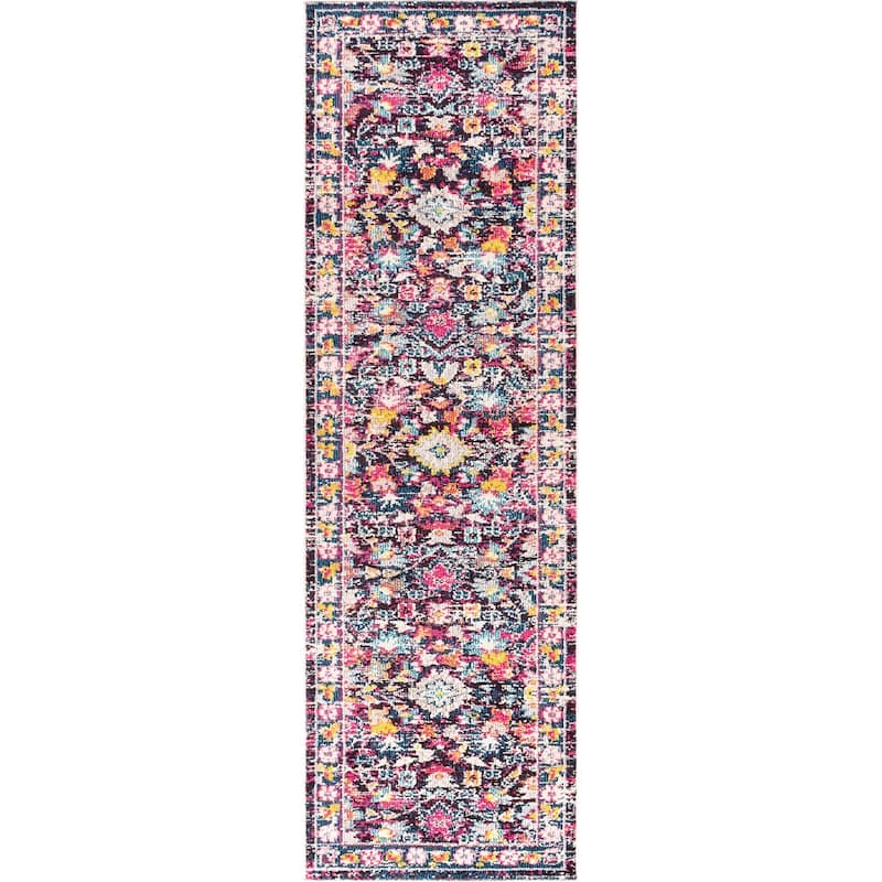 JONATHAN Y Traditional Persian Boho Floral Area Rug