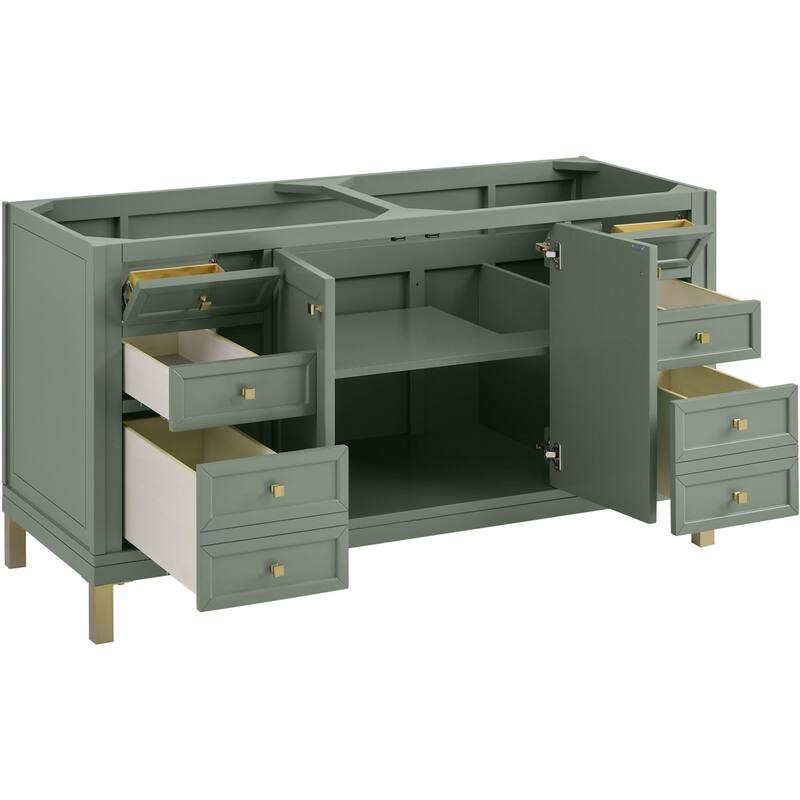 James Martin Vanities 503-V60D-FENC Chicago 60" Free Standing Double