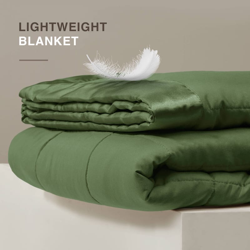 Madison Park Prospect Lightweight Down Alternative Blanket with Satin Trim