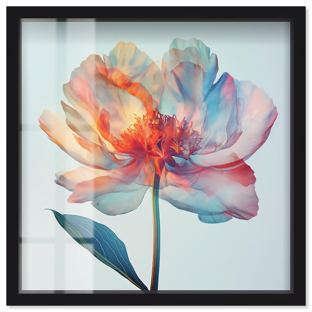 Peony Phases Shadowbox by Art Remedy