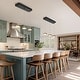 preview thumbnail 13 of 19, Modern Minimalist 3/5-Light Black Gold LED Chandelier Linear Kitchen Island Pendant Lights for Dining Room