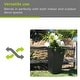 preview thumbnail 5 of 4, Kante 28 in. Tall Burnished Black Lightweight Concrete Modern Tapered Tall Square Indoor/Outdoor Planter