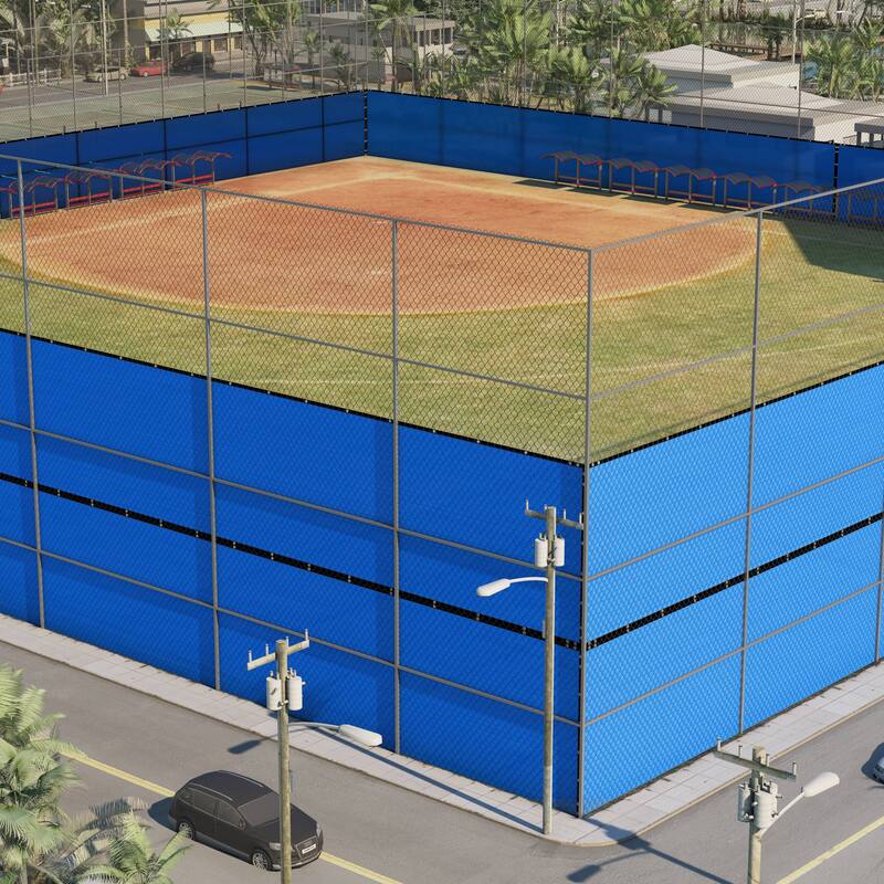 ColourTreeUSA 50 ft. Length Fence Privacy Screen Windscreen Cover Fabric Shade Tarp Netting Mesh Cloth Commercial Grade 170 GSM