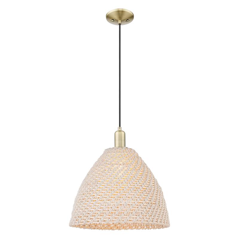 Innovations Lighting Downtown Urban - Natural Ballston Dome - 1 Light 16" Cord Hung Mini Pendant