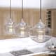 Option Brushed Nickel-Clear Seeded Glass