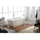 preview thumbnail 1 of 10, Repose 67" Acrylic Soaking Tub - Trapezoid - 31D x 67W x 23H White