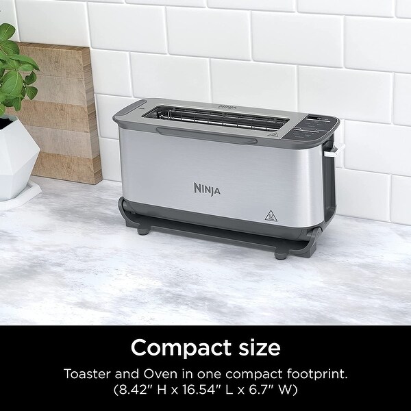 Ninja ST101 Foodi 2-in-1 Flip Toaster (Stainless Steel) - Bed Bath