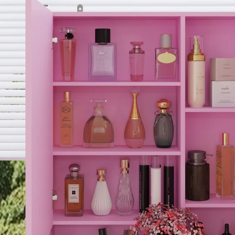 Dresser LED-Lit Vanity Dressing Cabinet with Full-Length Mirror