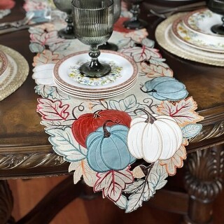 STP Goods Pumpkins Ornament Table Runner - 13x70" - Bed Bath & Beyond ...
