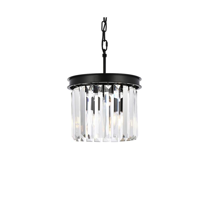 Royce Edge 3-Light Matte Black Pendant