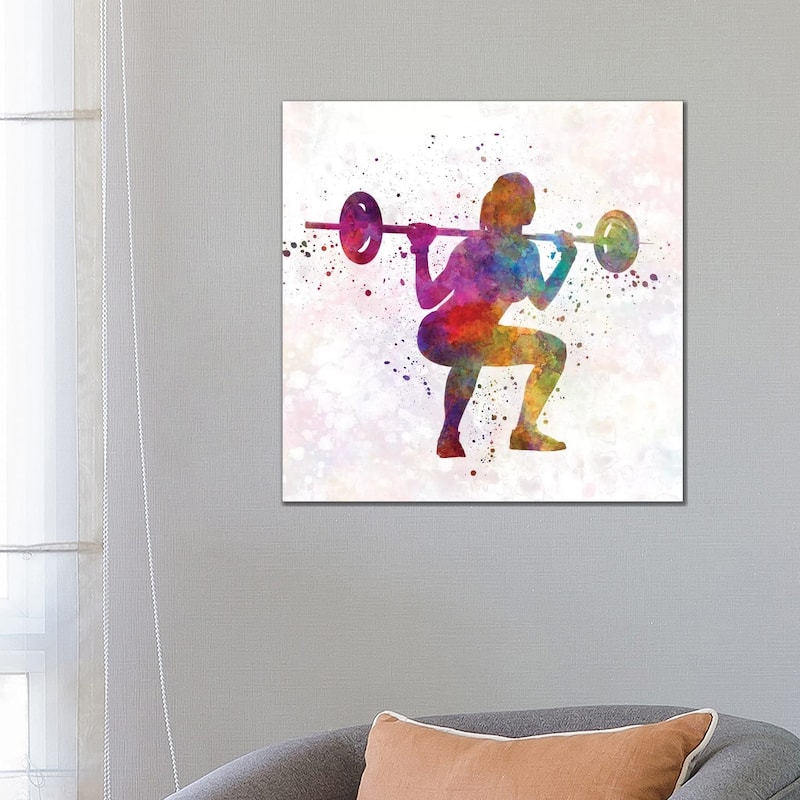 iCanvas "Body Buiding Woman" by Paul Rommer Canvas Print - 26x26x1.5
