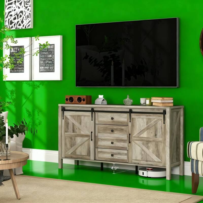 30" Bathroom Vanity With Top Ceramic Art Sink and Artificial Stone Slab, 2-Soft Close Door, Wall-Mounted Mounting Design