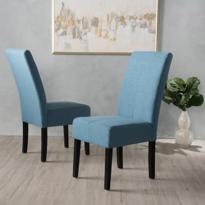 Set of 2 Fabric Dining Chair Dining Side Chair High Back Lounge Chair