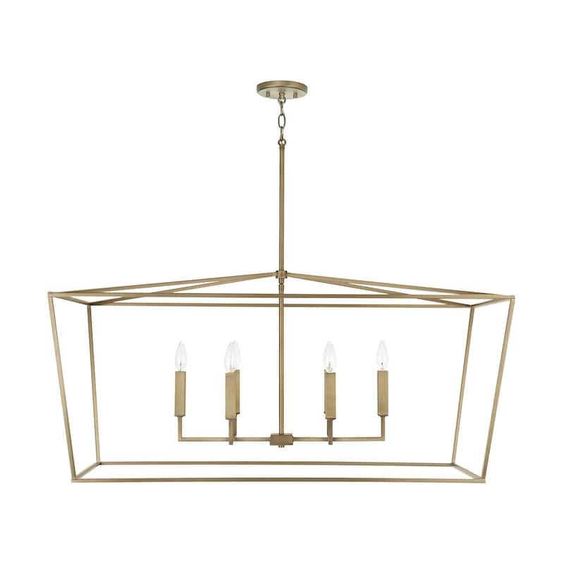 Vincent 8-light Black Iron Hanging Chandelier - Black Iron