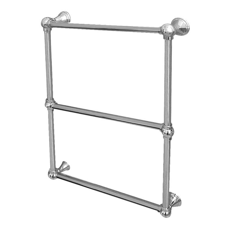 Maximilien 24 in. Wall Mount Towel Rack in Brushed Brass
