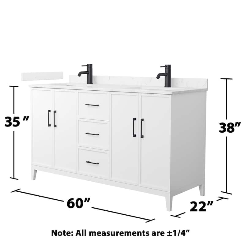 Wyndham Collection WCH717160D-VCA-UNSMXX Elan 60" Free Standing Double