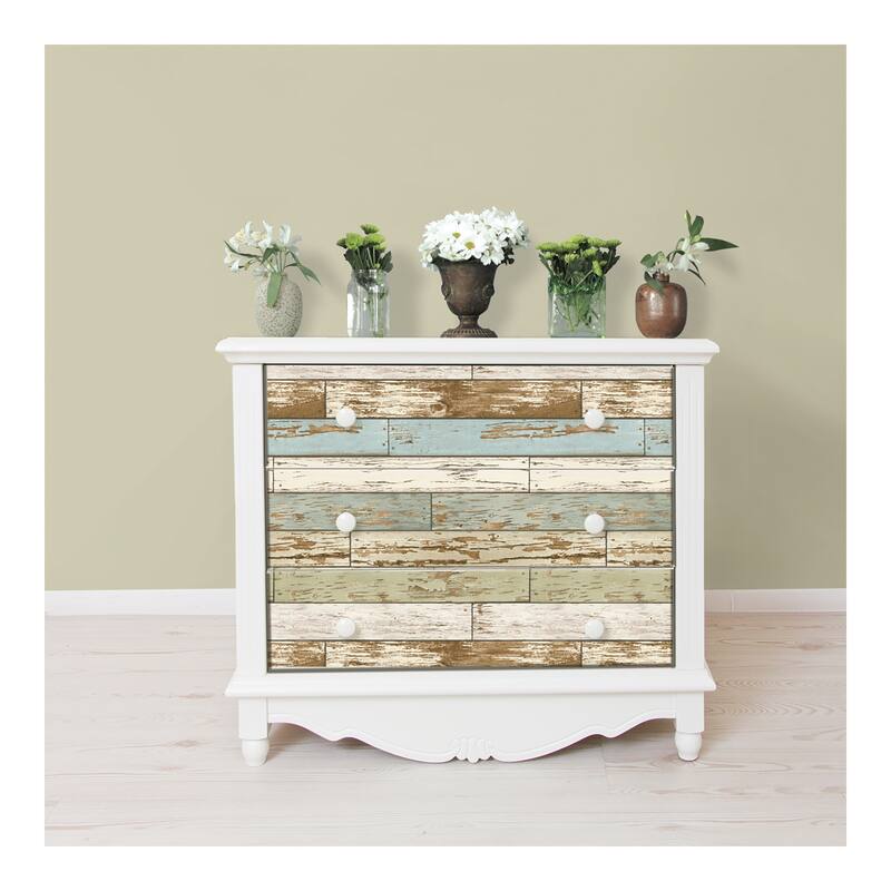 NuWallpaper Old Salem Vintage Wood Peel & Stick Wallpaper - 216in x 20.5in x 0.025in