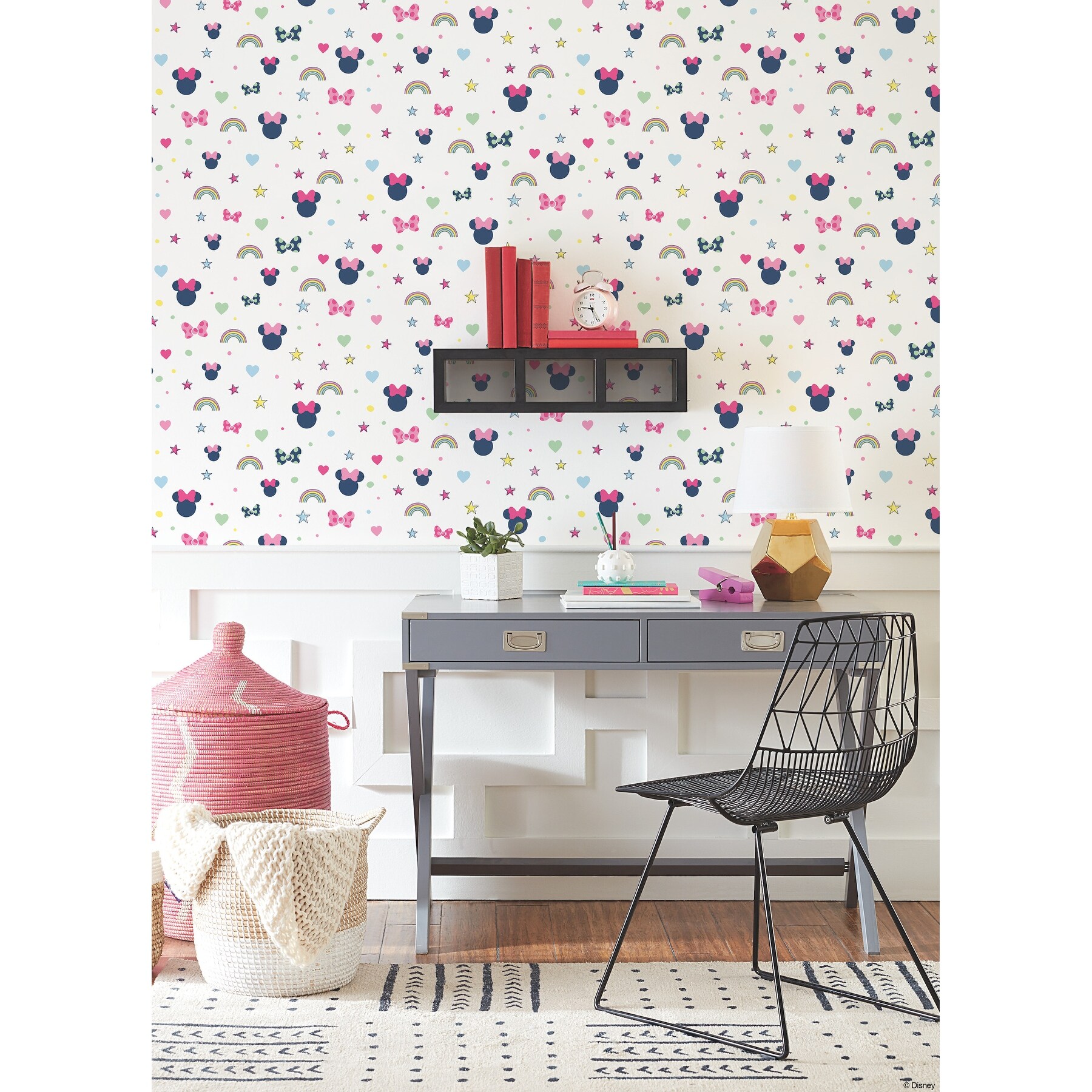 minnie mouse wallpaper b&q
