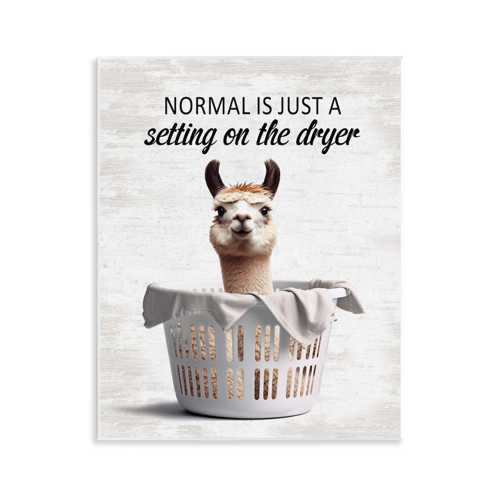 Stupell Funny Normal Dryer Quote Wall Plaque Art Design By Lettered and Lined