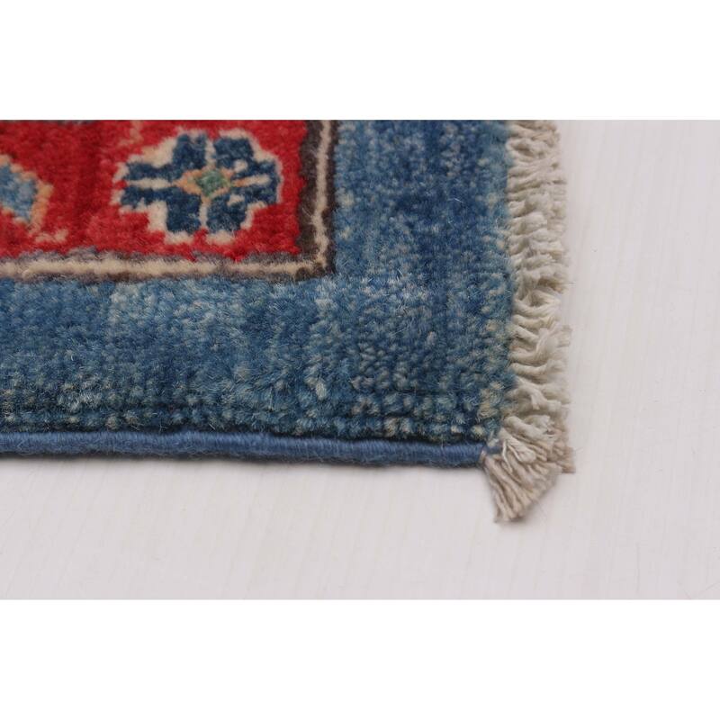 ECARPETGALLERY Hand-knotted Uzbek Ghazni Blue Wool Rug - 9'0 x 11'10