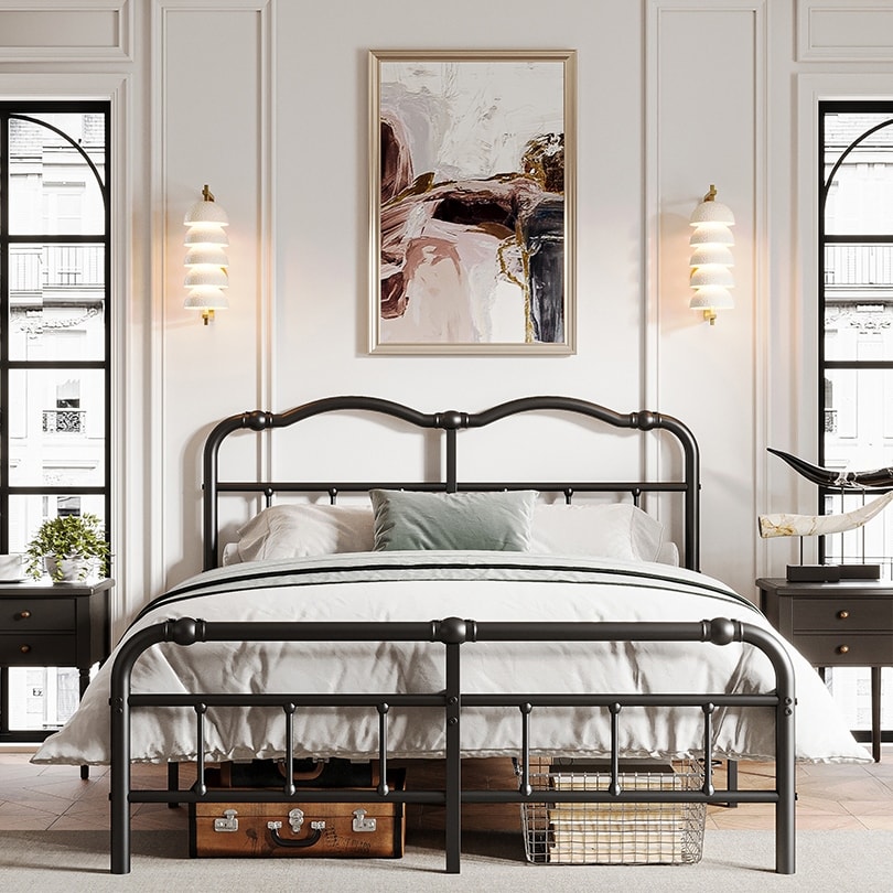 Cal king metal bed frame hotsell