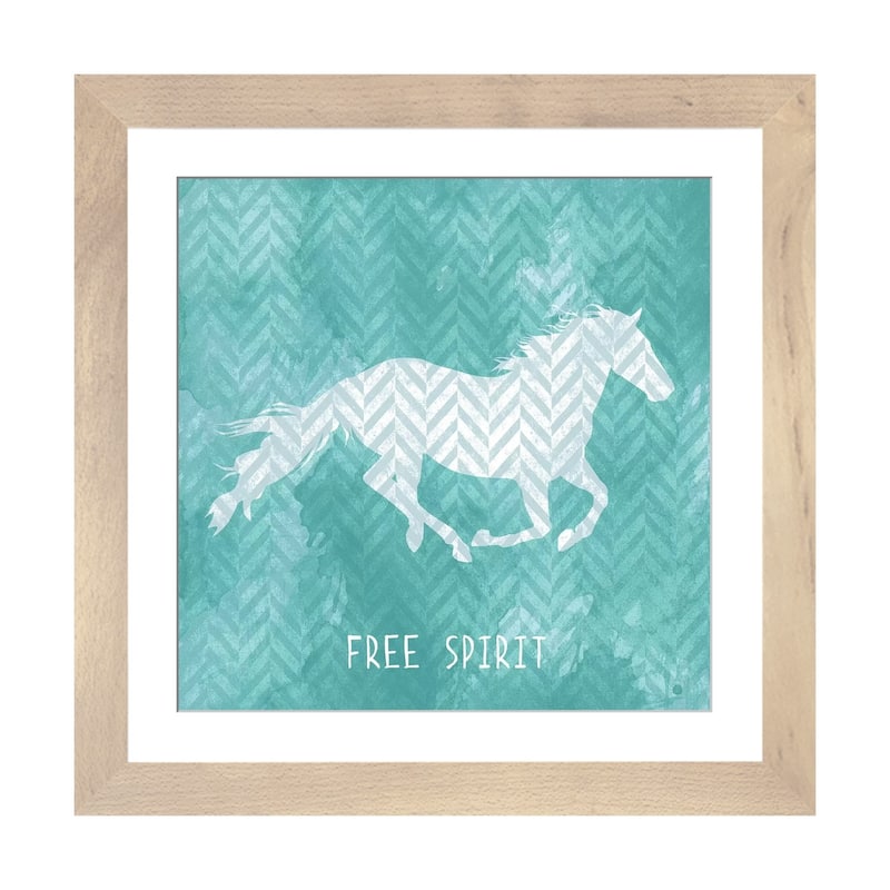 iCanvas "Horse Silhouette III" by Erin Clark - Natural - 16x16x1