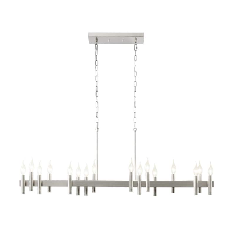 Collette 16-Lt Linear Pendant - Satin Nickel