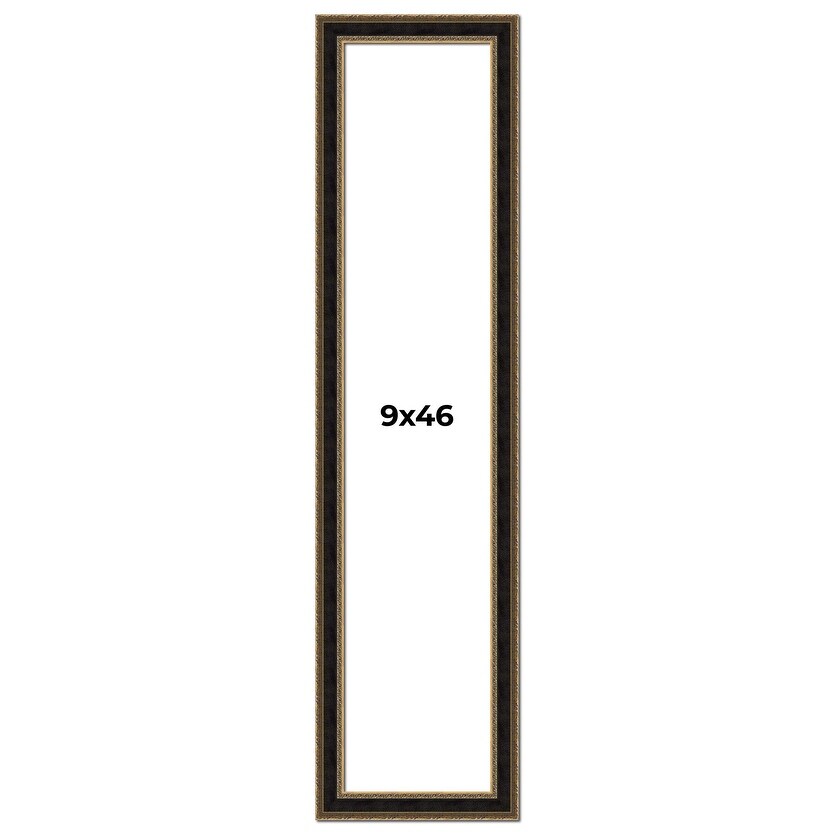 9x46 Frame Gold Antique Vintage Sold Wood Picture Frame | 1.75 Inch