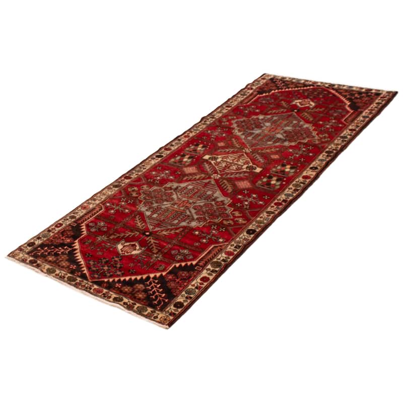 ECARPETGALLERY Hand-knotted Anadol Red Wool Rug - 3'8 x 9'6