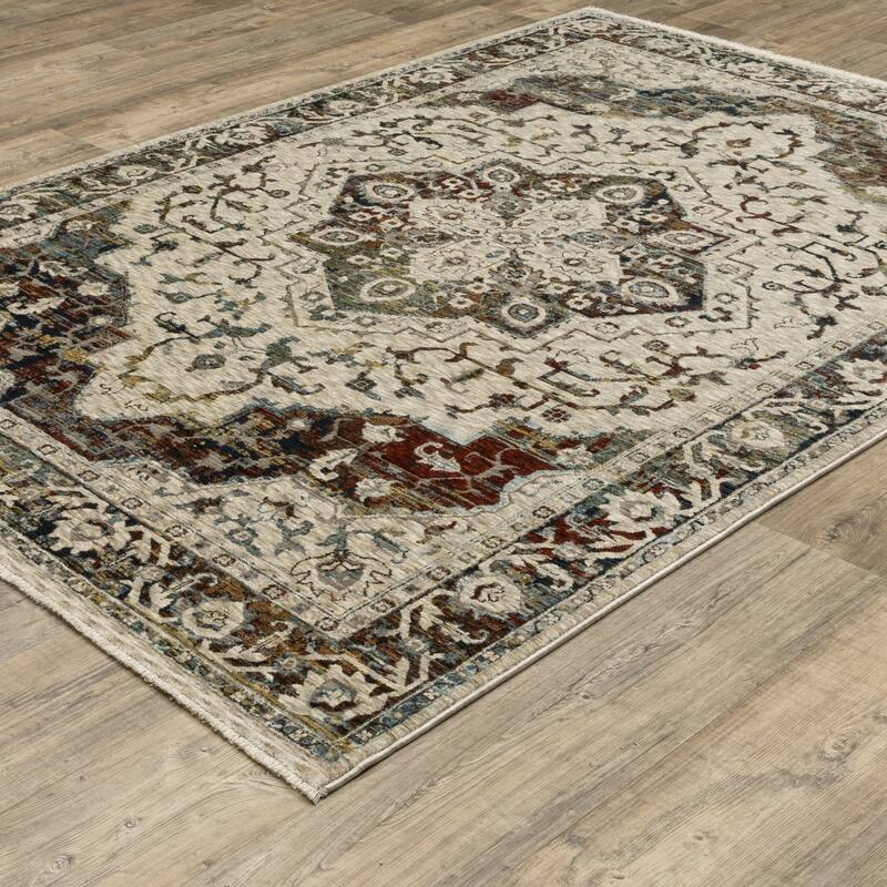 HomeRootsMedallion Traditional Runner Area Rug