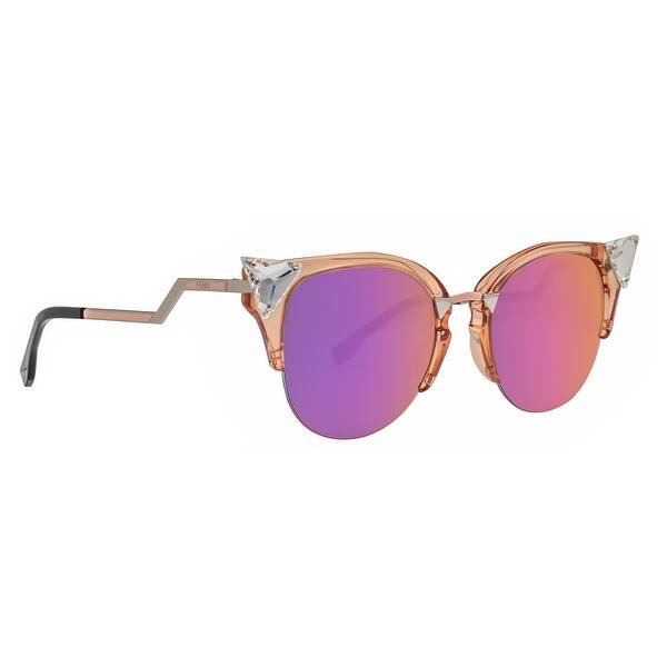 Shop Fendi Ff 0041 S 9f6 Vq Iridia Transparent Peach Women S Cat