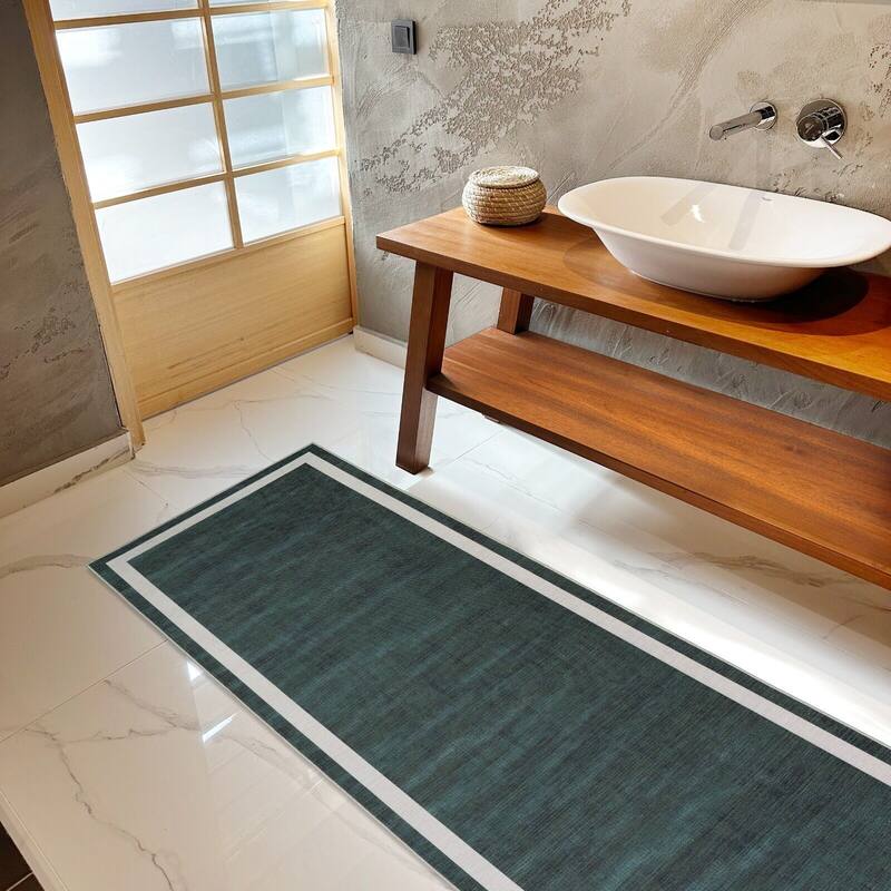 Machine Washable-Eco-Friendly Area Rug With Non-Slip Backing Everest Design