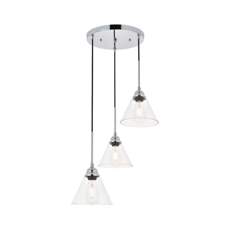 Histoire 3 light chrome Pendant