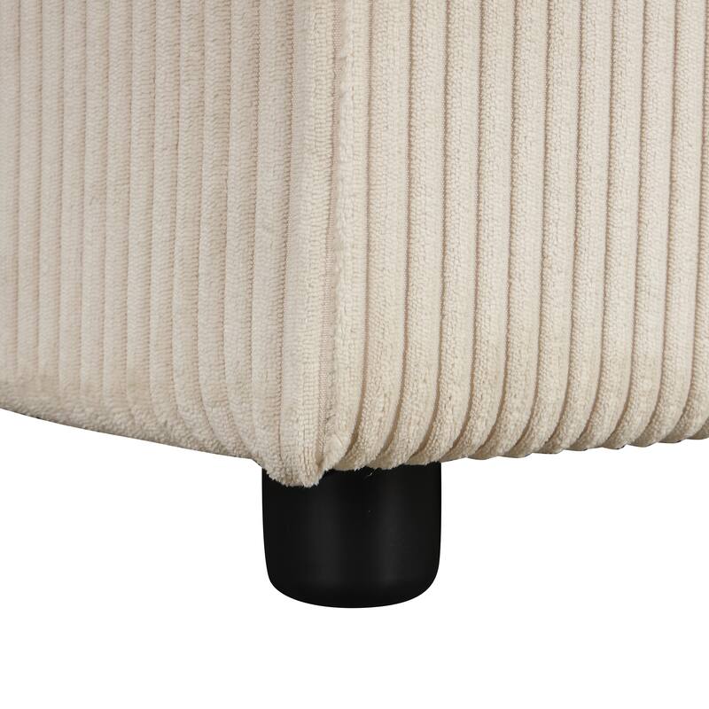 96.1" Polyester Sleeper Sectional Sofa with Storage & Cup Holders