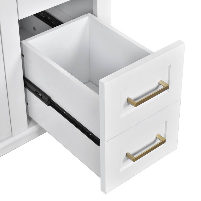 36" Modern Bathroom Vanity with Ceramic Sink