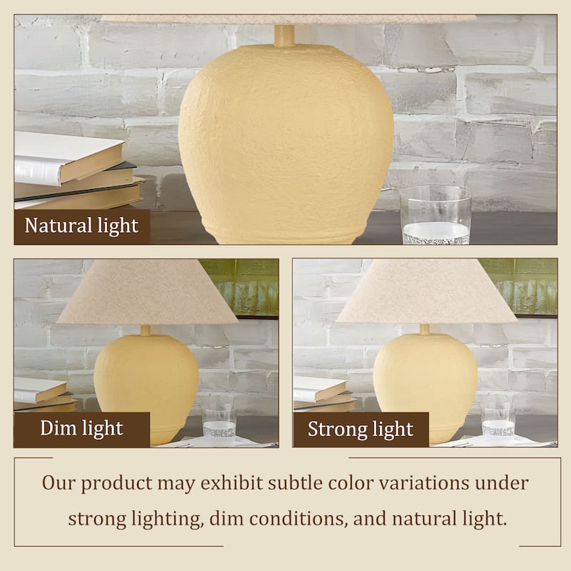 Global Accent Ceramic Table Lamp with Linen Shade