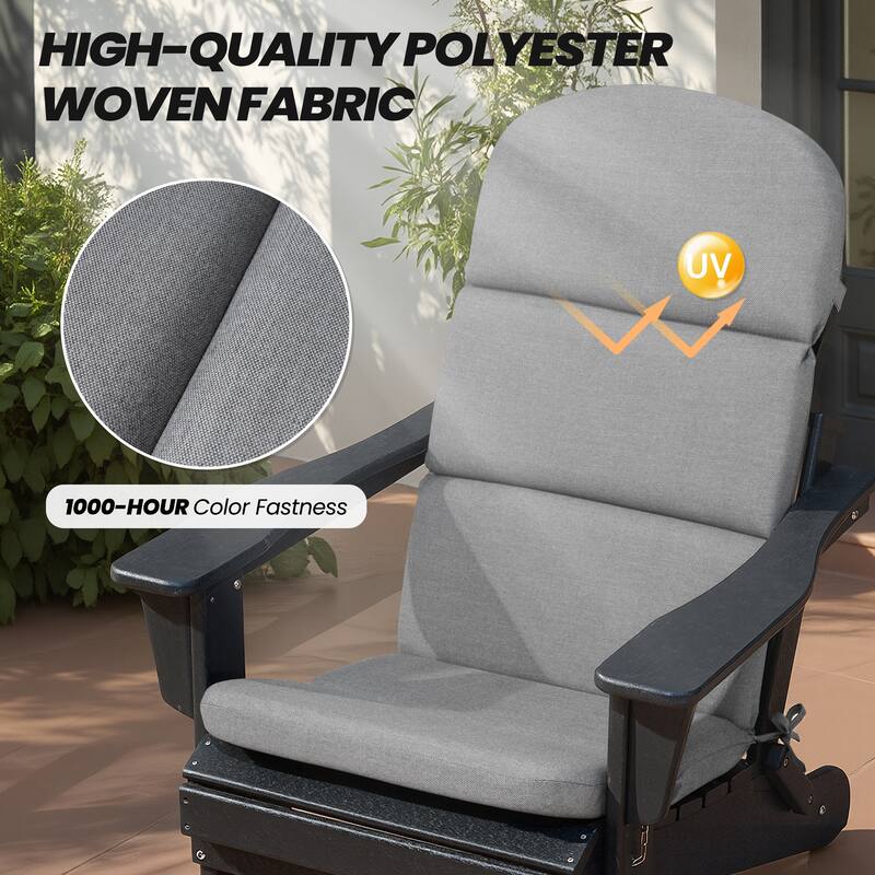 Crestlive Products Outdoor Adirondack Chair Cushion Patio Chair Pad
