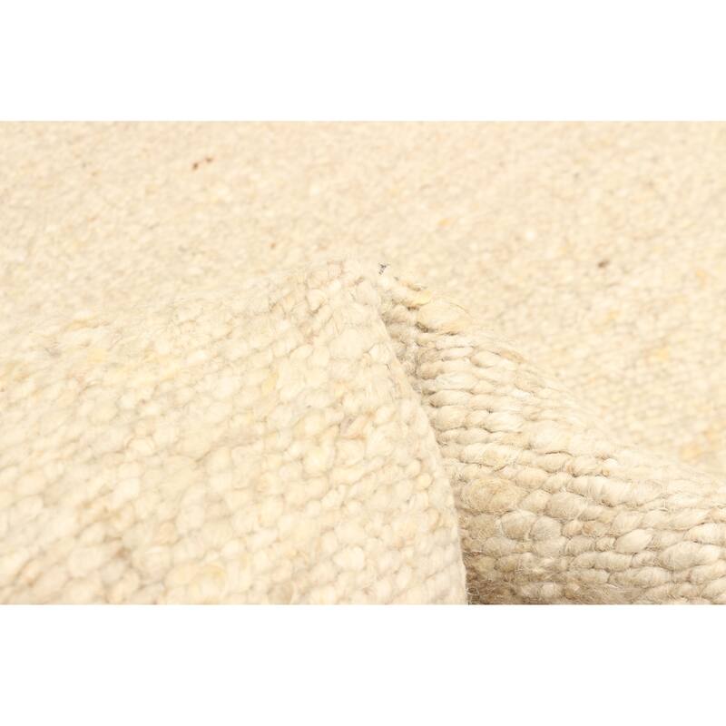 ECARPETGALLERY Braid weave Sienna Tan Wool Rug - 4'9 x 6'7