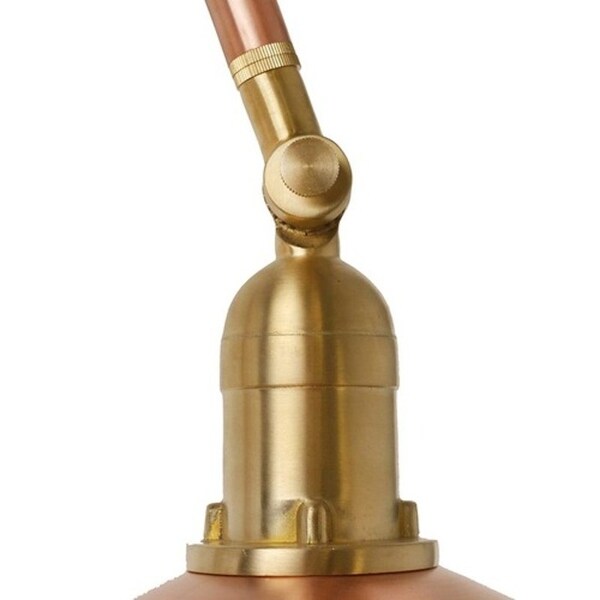 Copper gooseneck barn light on sale