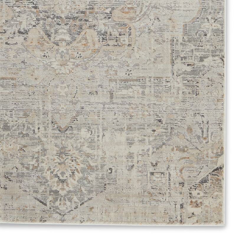 Ramona Medallion Gray/ Tan Area Rug