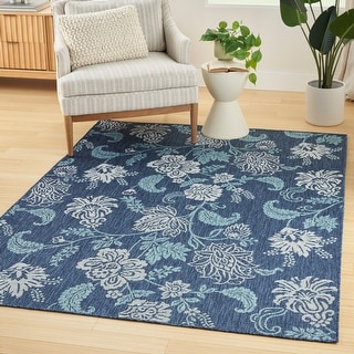 Nourison Garden Oasis Indoor/Outdoor Nature Area Rug - Bed Bath ...