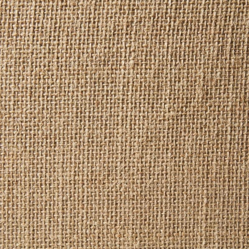 6 Pack Jute Fabric Storage Cube Bin with Faux Leather Handles