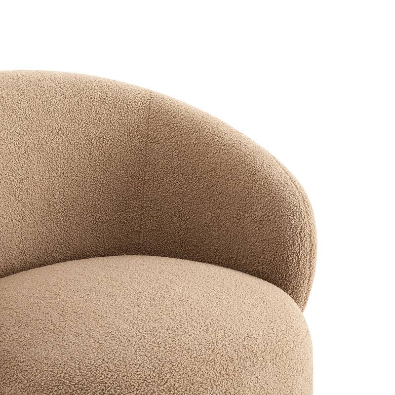 Spruce & Spring Ariel Upholstered Swivel Accent Chair Fabric