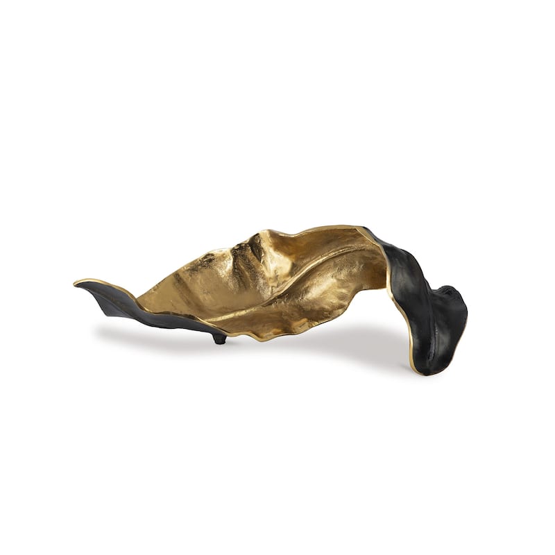 Melinda Black/Gold Finish Sculpture - 20"W x 8"D x 6"H