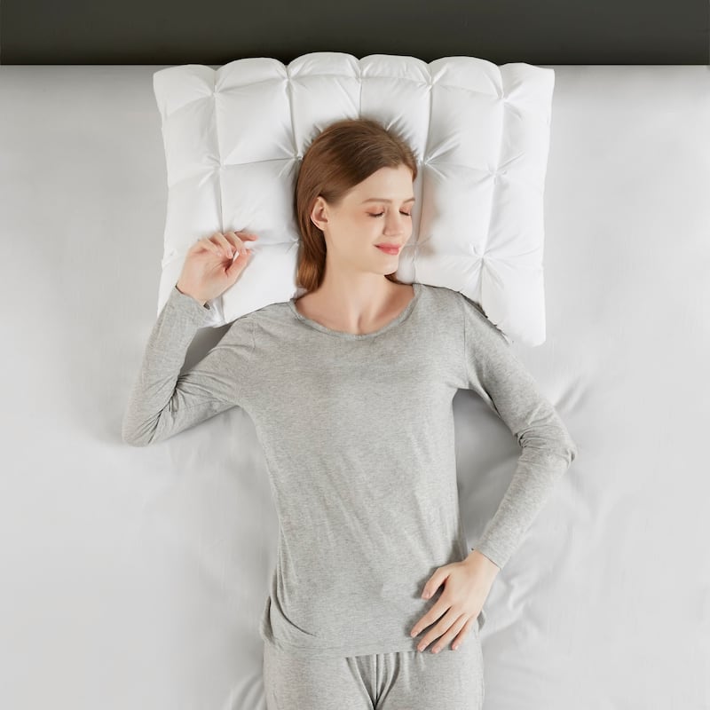 Madison Park Stay Puffed Overfilled Pillow Protector Single Piece