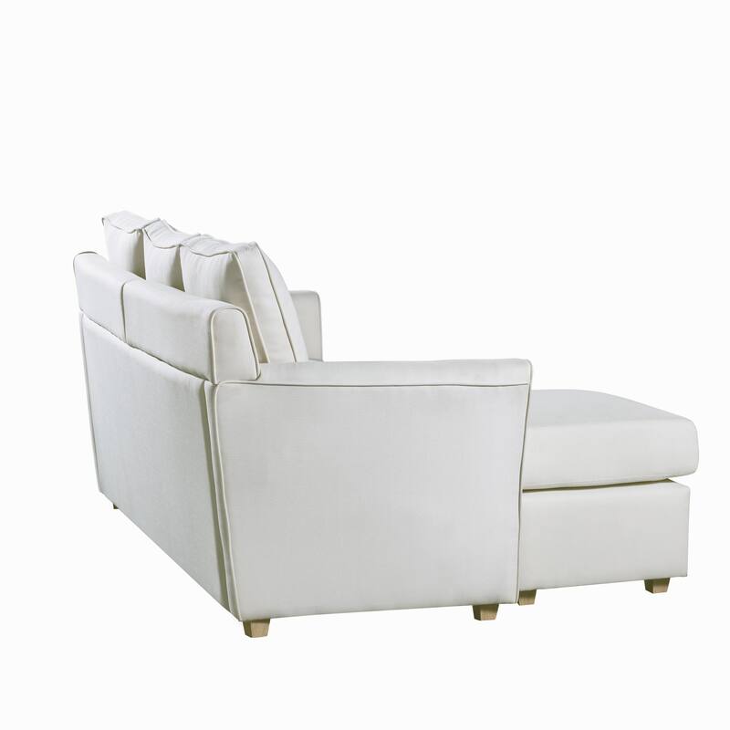 Golt Contemporary Faux Leather Upholstered L-Shaped Sectional by Furniture of America